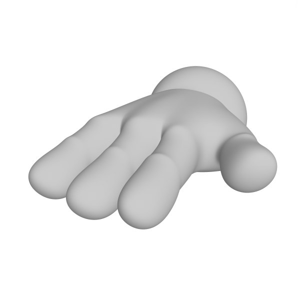 3D卡通手形状挥舞图片下载