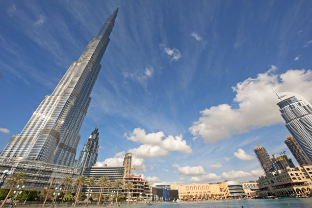 迪拜市中心天际线图片下载