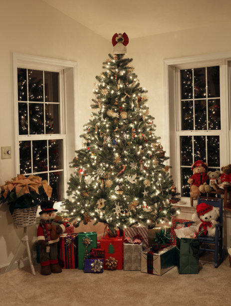 圣诞树和礼物图片下载