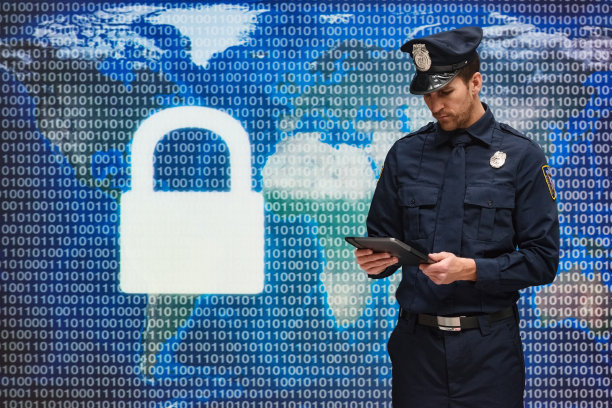 警方正在调查平板电脑素材图片