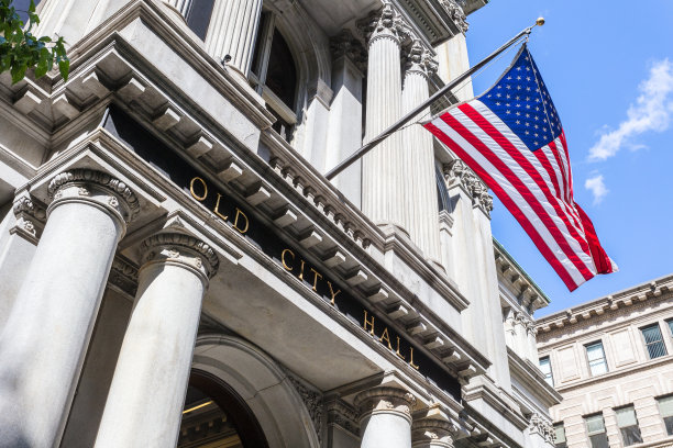 马萨诸塞州波士顿的旧市政厅图片下载