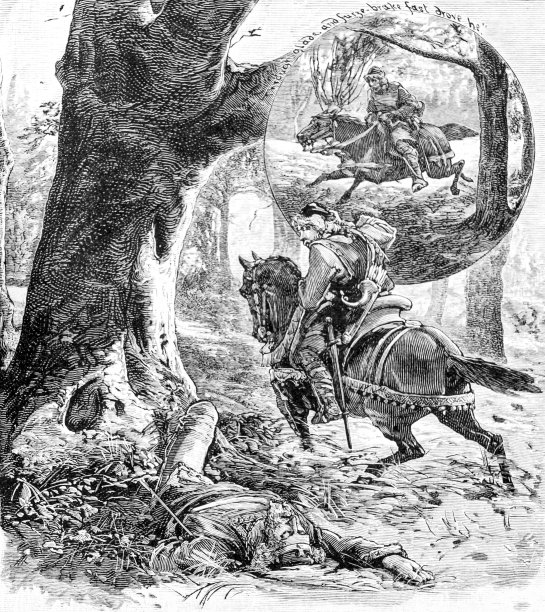 《红心国王》中的一幕，查尔斯·金斯利的威廉·鲁弗斯图片下载