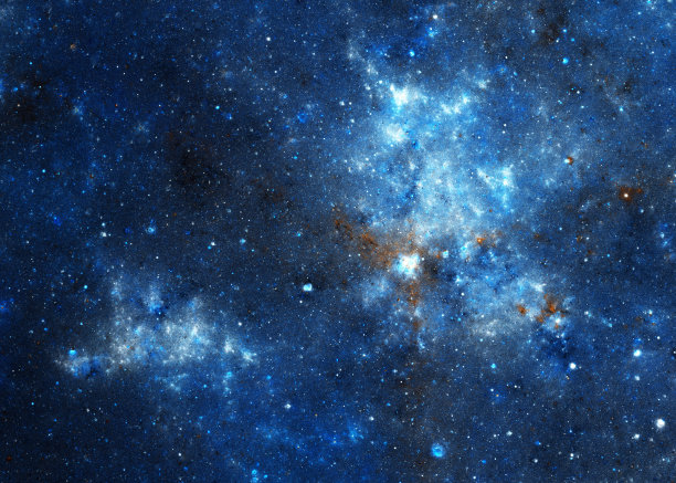 蓝色星云素材图片