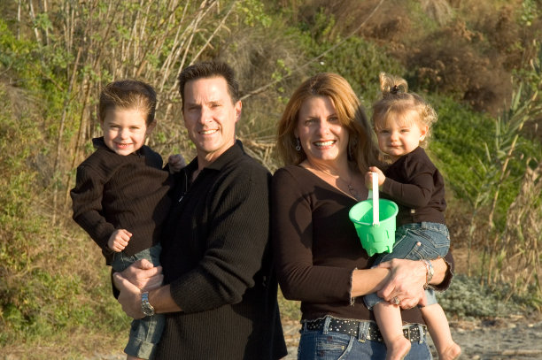 幸福的家庭在海滩2号图片下载