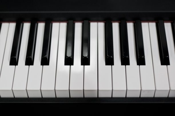 黑白钢琴键图片下载
