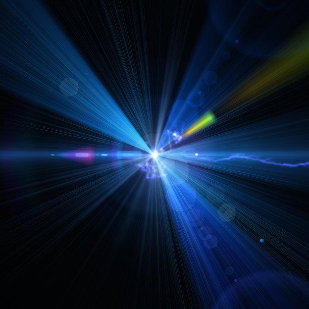 蓝色的光图片下载