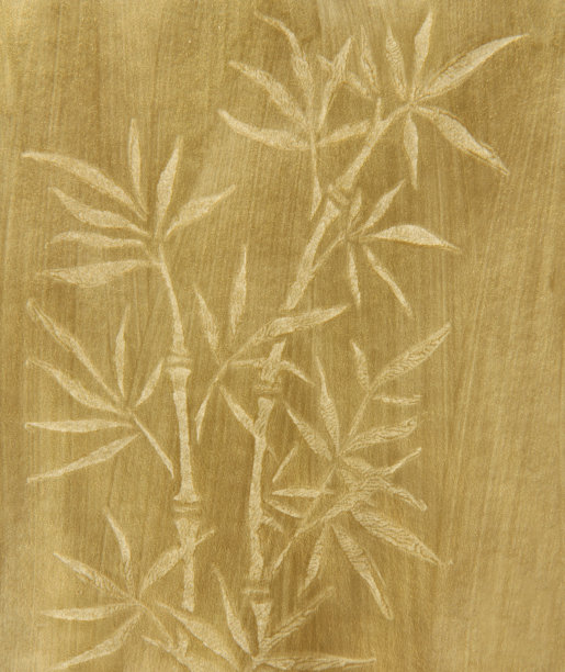 带有东方竹子图案的彩纸图片下载