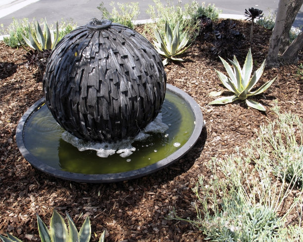 圆形喷泉图片下载