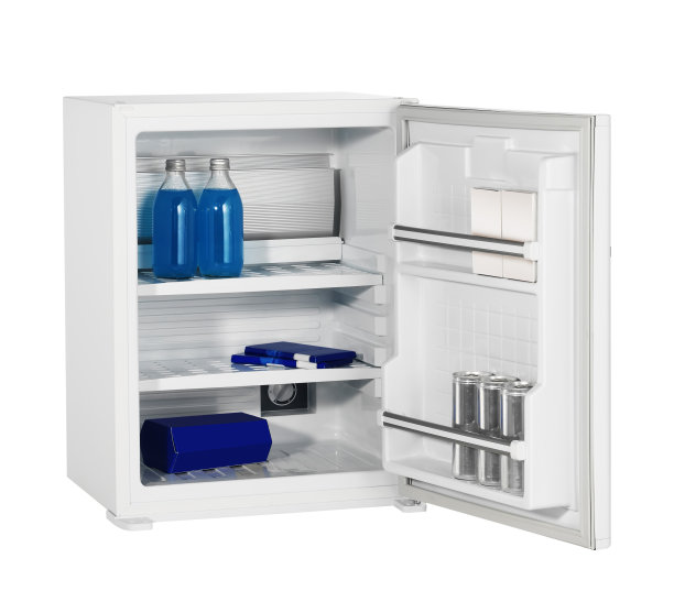 迷你冰箱(与白色背景上的剪切路径隔离)图片下载