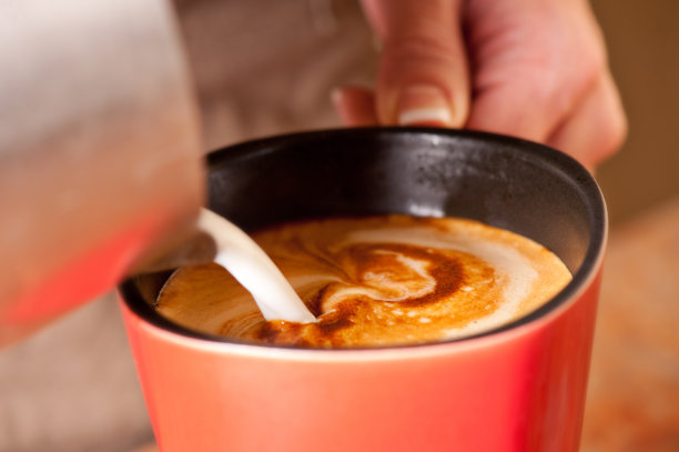 拿铁咖啡是倒图片下载