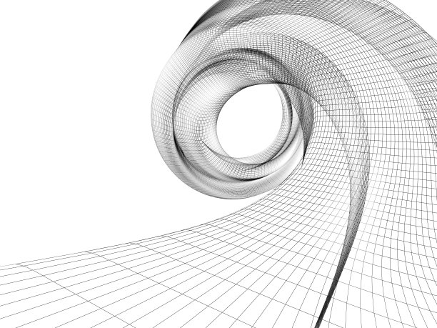 白色背景下的一波线框素材图片