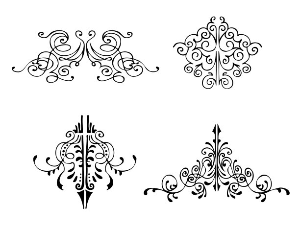 手绘装饰花饰图片下载