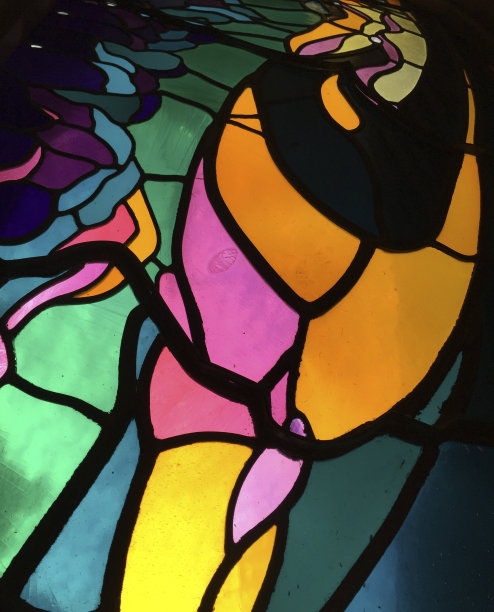 彩色玻璃窗户图片下载