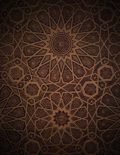 传统的阿拉伯式花纹背景图片下载