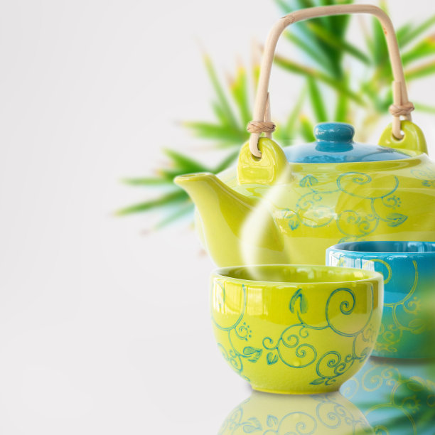 中国茶壶和茶杯图片下载