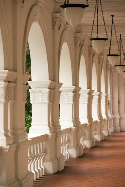 古董酒店走廊图片下载