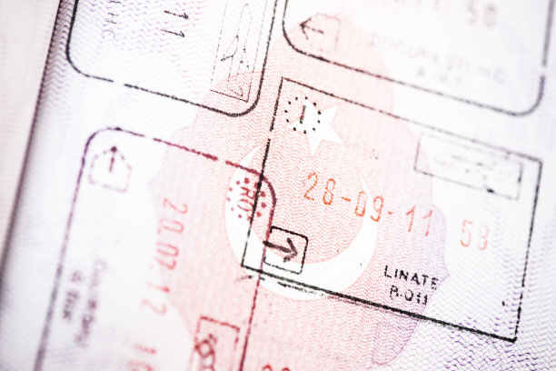 护照和邮票图片下载