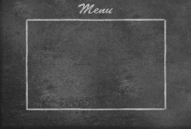 空菜单黑板图片下载