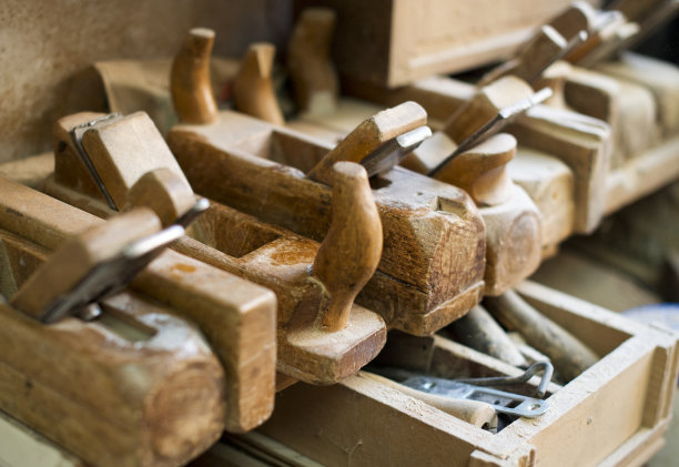 手刨，旧木工工具图片下载