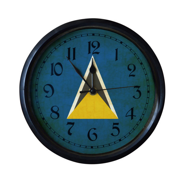 圣卢西亚旗挂钟-手表端口为同一系列图片下载