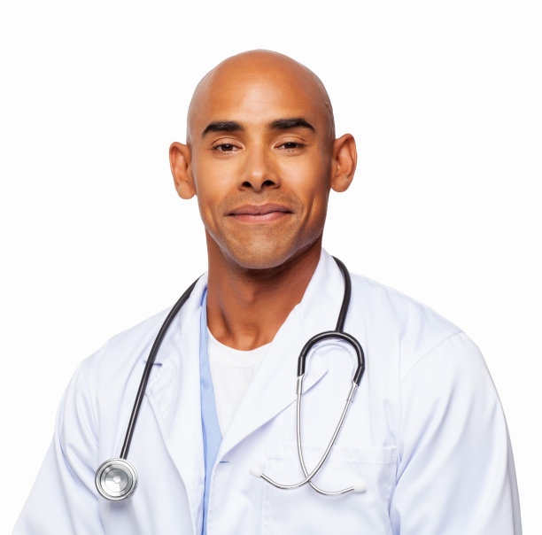 自信男医生-孤立图片下载