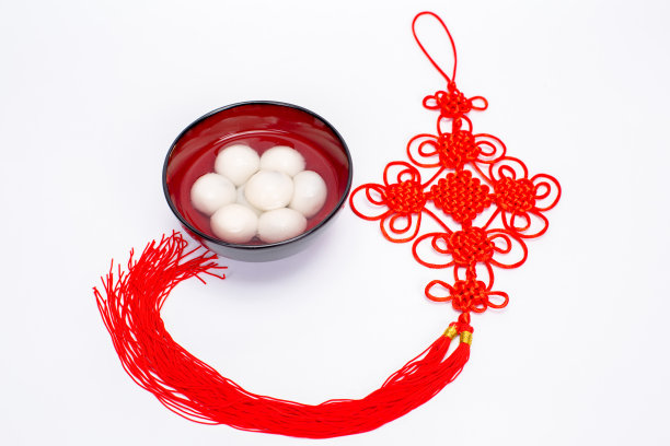 汤圆和中国结素材图片