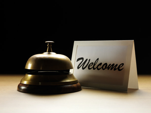 在礼宾处有欢迎标志图片下载