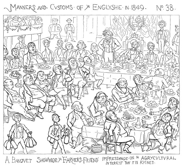 维多利亚时代的宴会上发表演讲图片下载