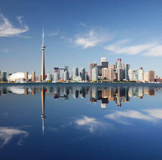 大都会多伦多城市反思图片下载
