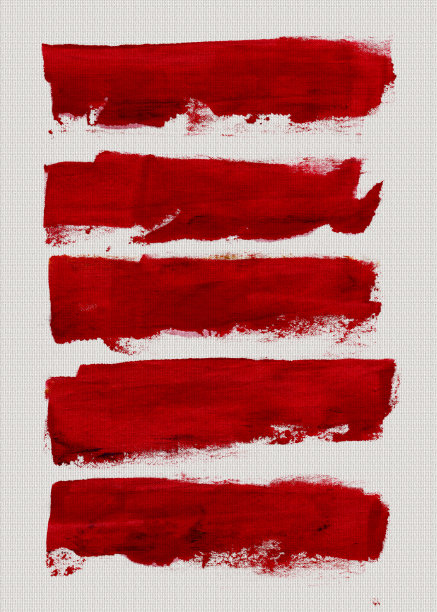 红色的笔触图片下载