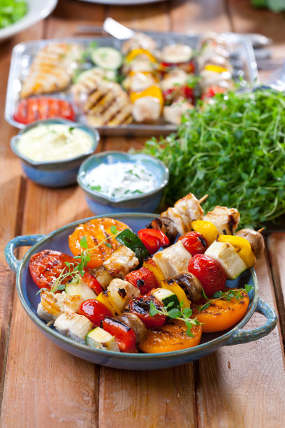 烤鸡肉串图片下载