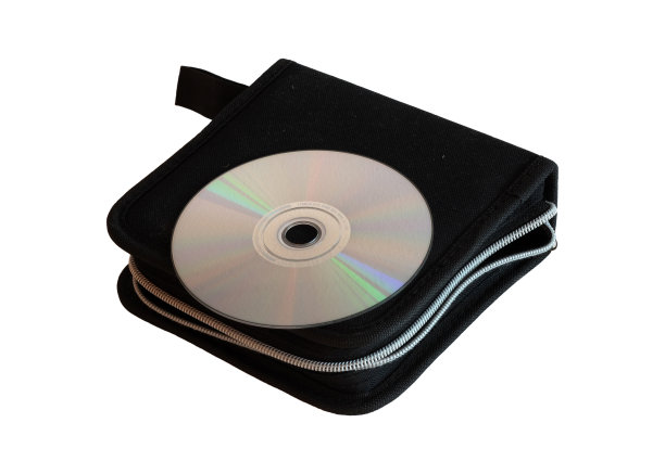 DVD, CD盒孤立的白色背景图片下载