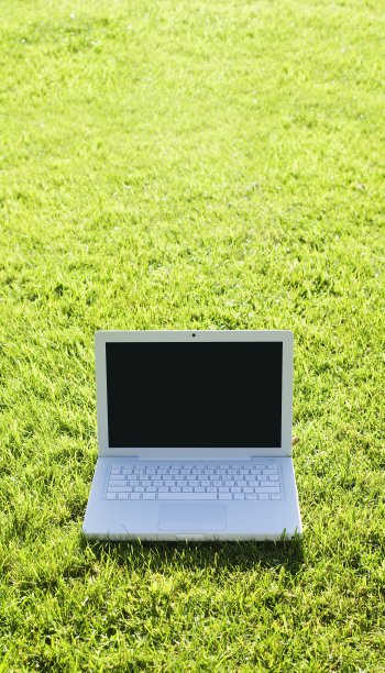 绿色的笔记本电脑图片下载