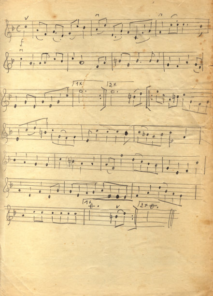 手写笔记XXXXL在1900年代的纸上素材图片