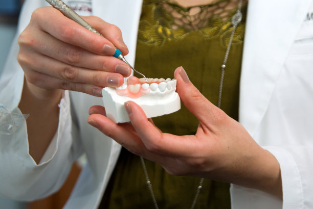 牙科模具闭合图。图片下载