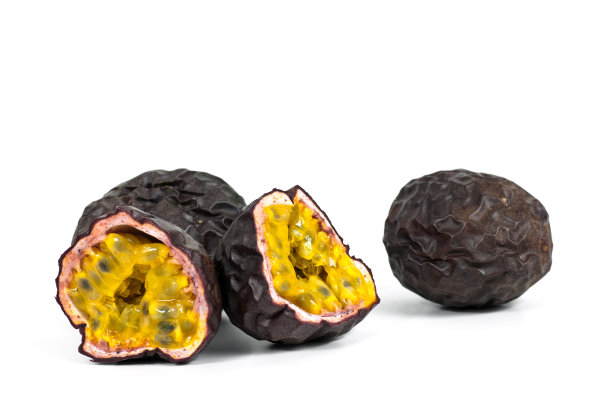 分开的和完整的百香果图片下载