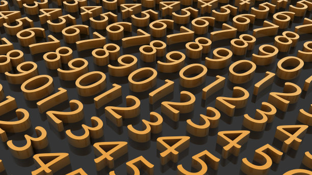 数字(在暗平面上)图片下载