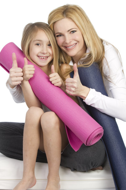 妈妈和女儿瑜伽图片下载