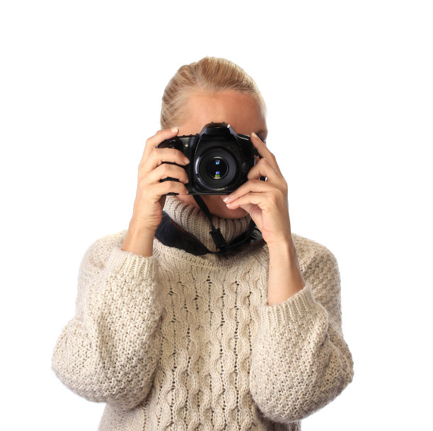 拍摄你的女摄影师图片下载