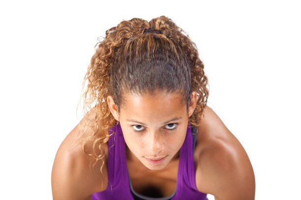 坚定的女运动员图片下载