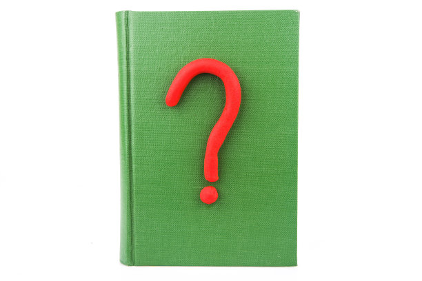 指南:书封面上的问号是孤立的图片下载