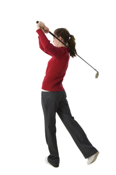 年轻的女高尔夫球手图片下载