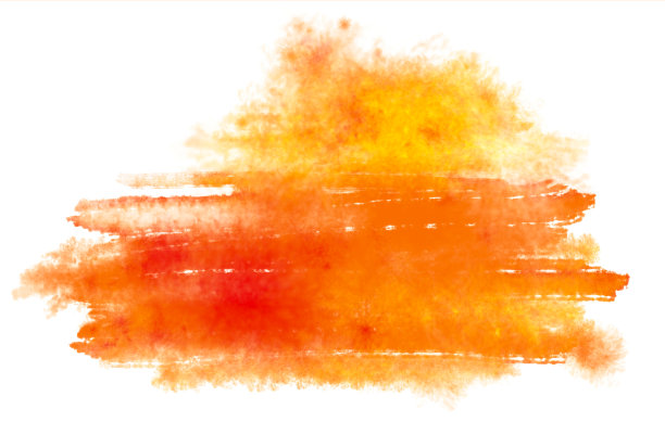 抽象的橙色水彩画图片下载