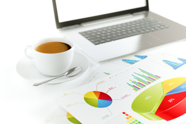 金融工作与咖啡图片下载