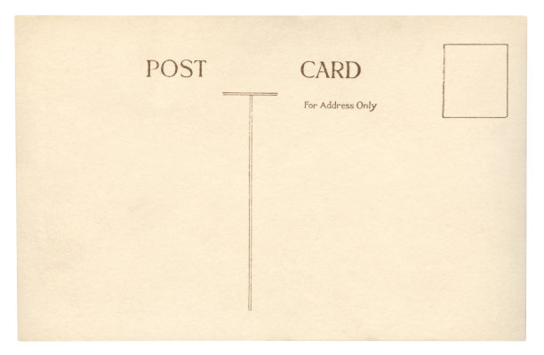 孤立的明信片(包括剪切路径)图片下载