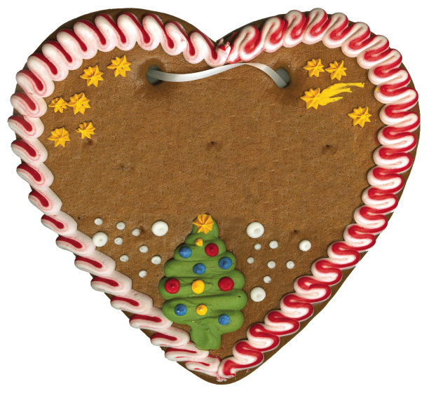 姜饼豆心为圣诞图片下载