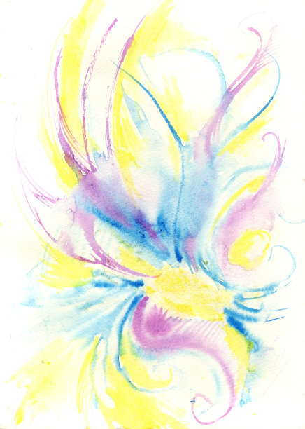 水彩凤凰图片下载