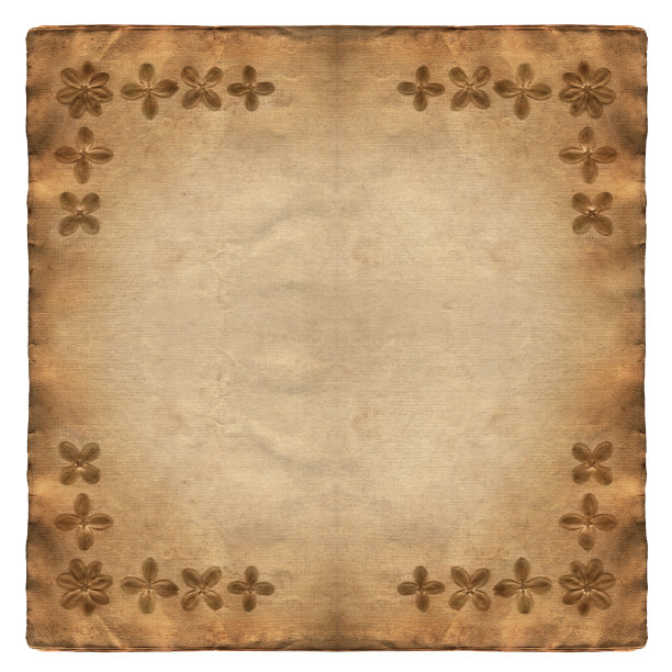 带花的旧纸图片下载