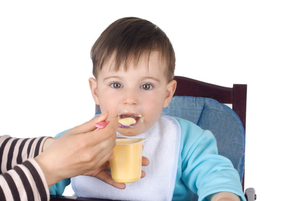 可爱的孩子吃素材图片