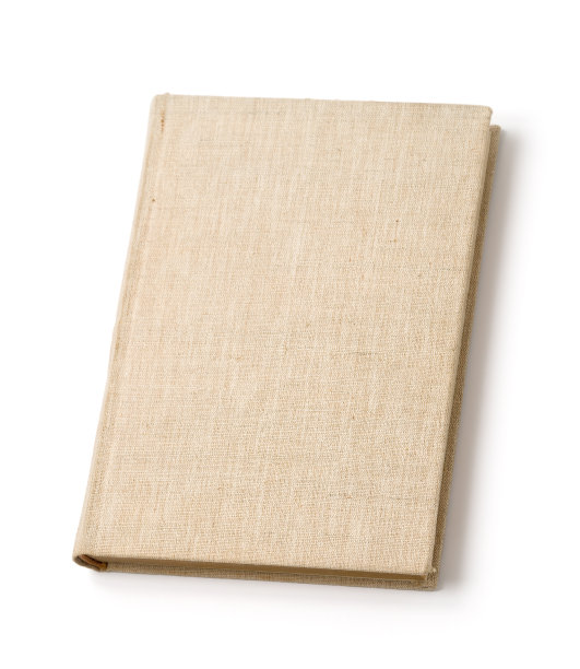 空白的米色精装书图片下载